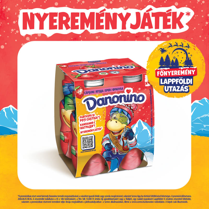 DANONINO STRAWBERRY 6X(4X100G)