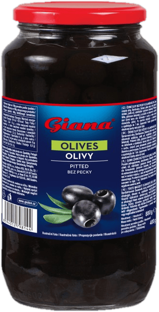 GIANA Spanish black olives pitted