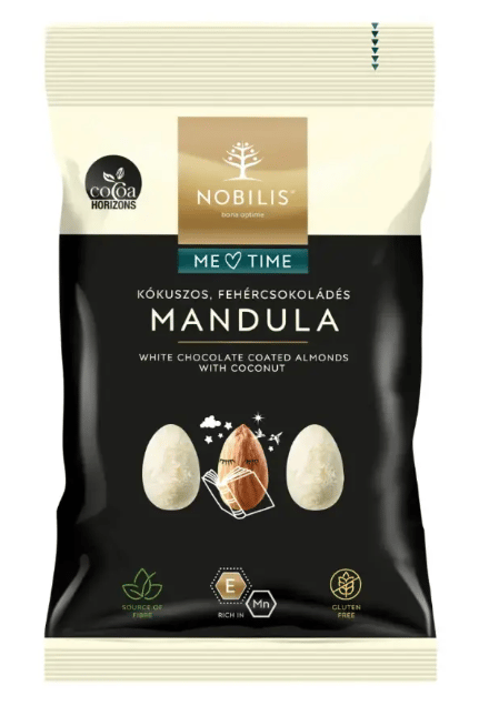 Nobilis kókuszos, fehércsokoládés mandula