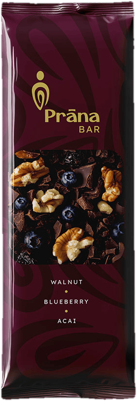 Prana Walnut-Blueberry Bar with Acai Powder