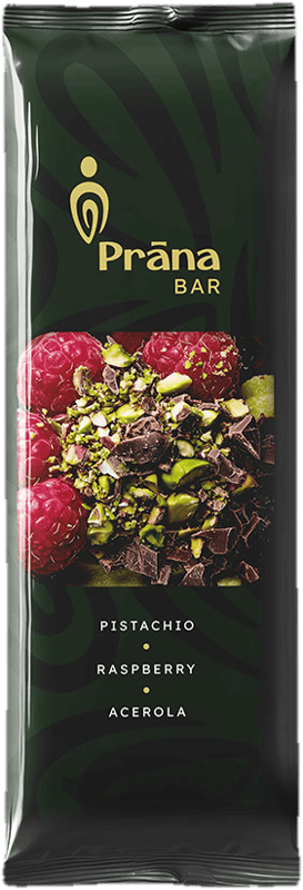 Prana Pistachio Bar with Raspberry Jam