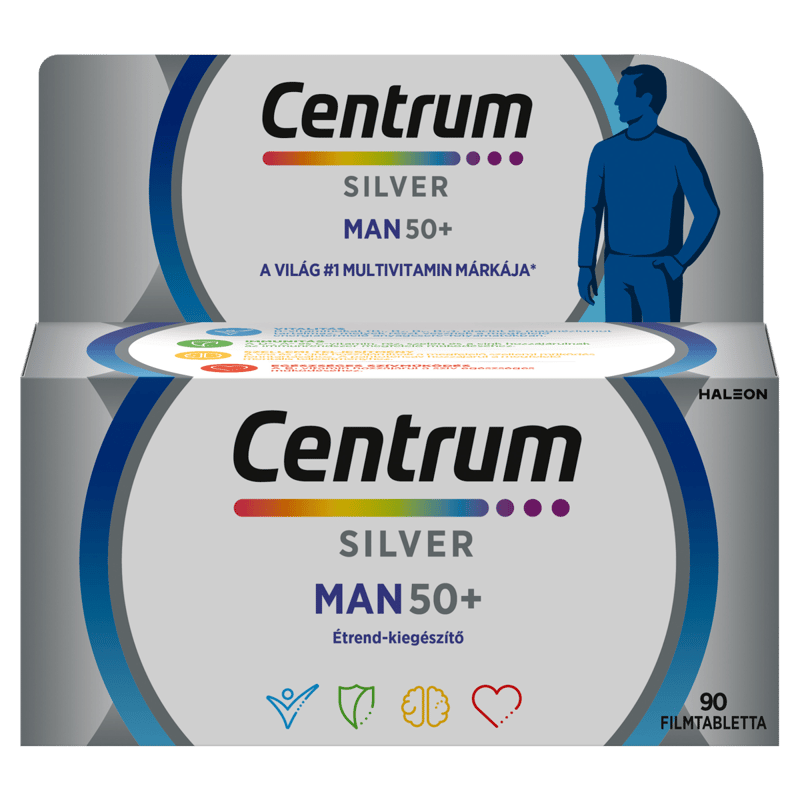 Centrum Silver Man 50+ multivitamin filmtabletta férfiaknak 90 db