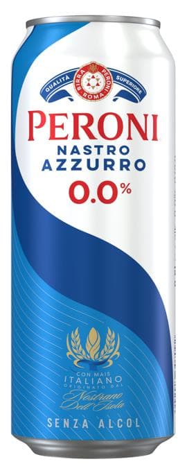 Peroni Nastro Azzurro non-alcoholic light beer 0,0%