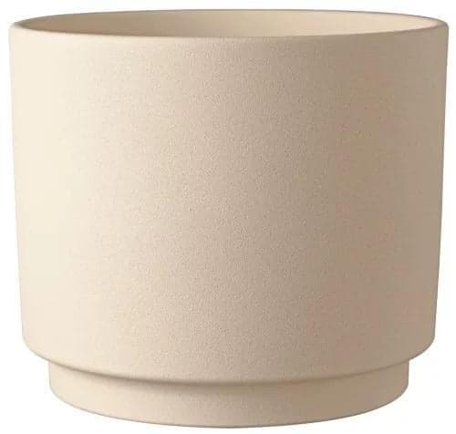 Ceramic flower pot sahara beige 13x12 cm