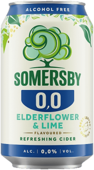 Somersby Elderflower-lime Cider 0,00 % doboz