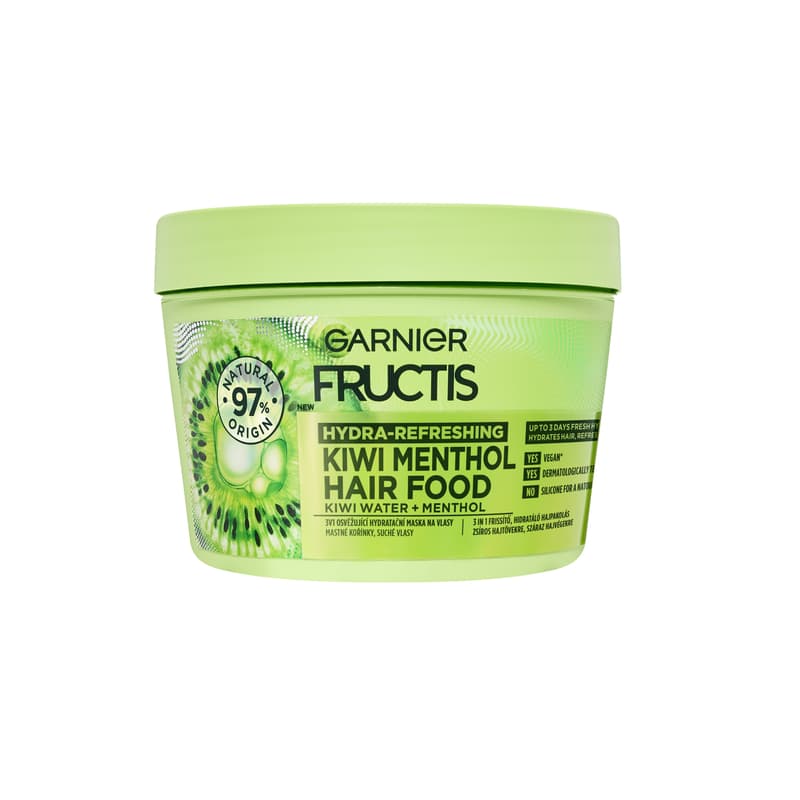 Garnier Fructis 3 az 1-ben frissítő hidratáló hajpakolás kivivel, 400ml