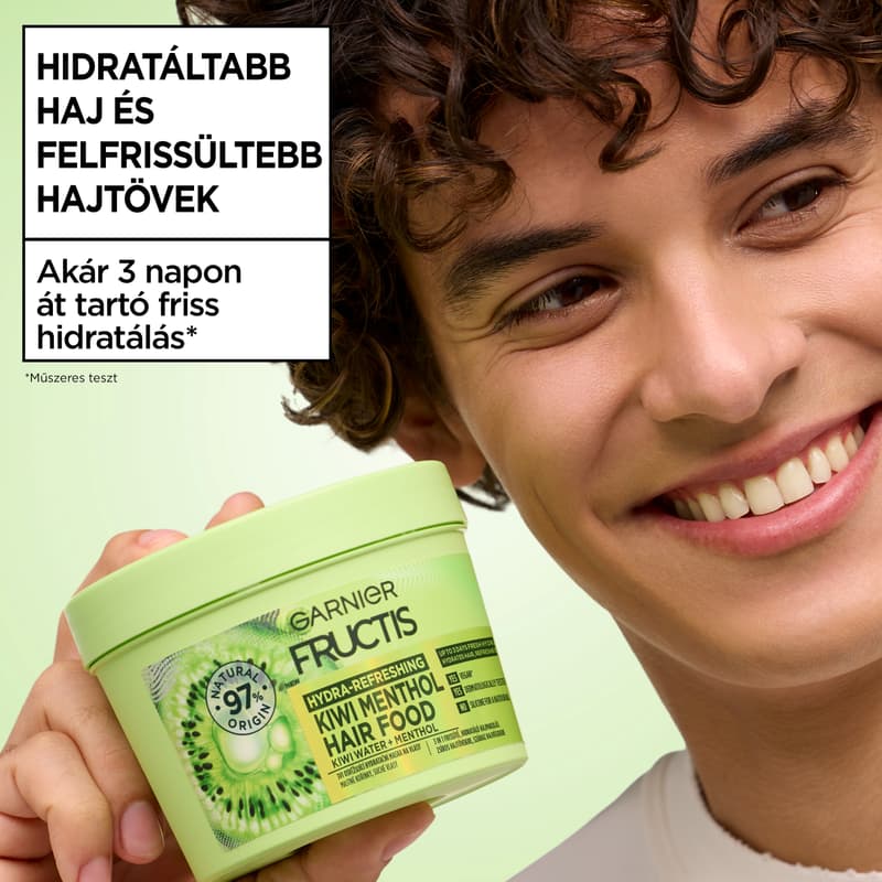 Garnier Fructis 3 az 1-ben frissítő hidratáló hajpakolás kivivel, 400ml