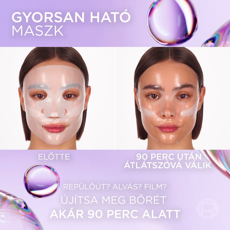 Revitalift Filler Glass Skin Hydrogel Brightening Mask