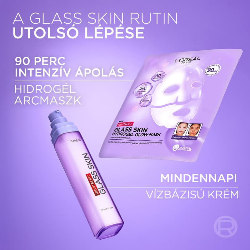 Revitalift Filler Glass Skin Hydrogel Brightening Mask