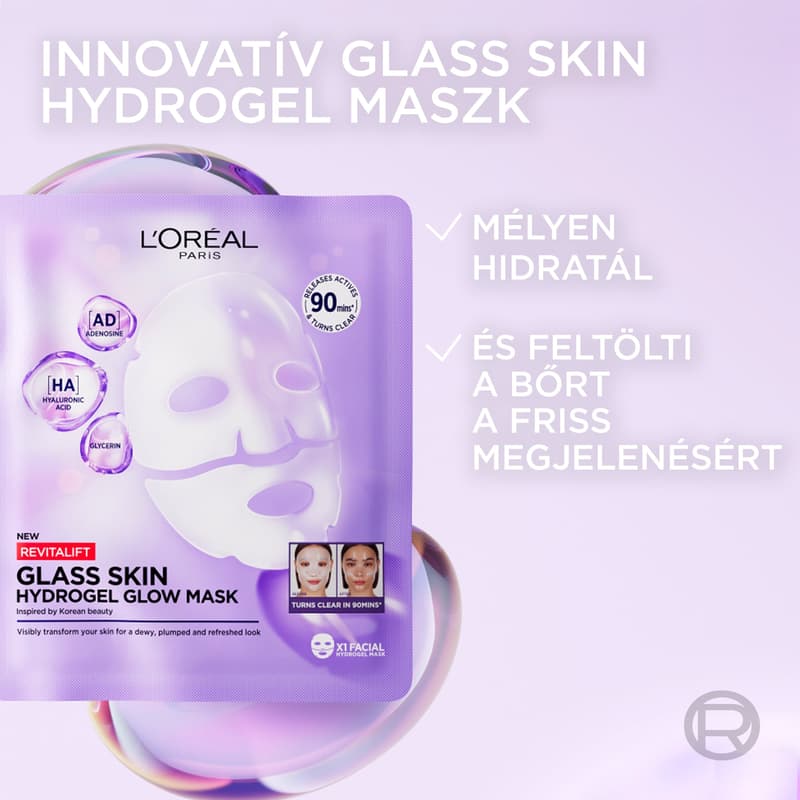 Revitalift Filler Glass Skin Hydrogel Brightening Mask
