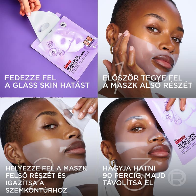 Revitalift Filler Glass Skin Hydrogel Brightening Mask