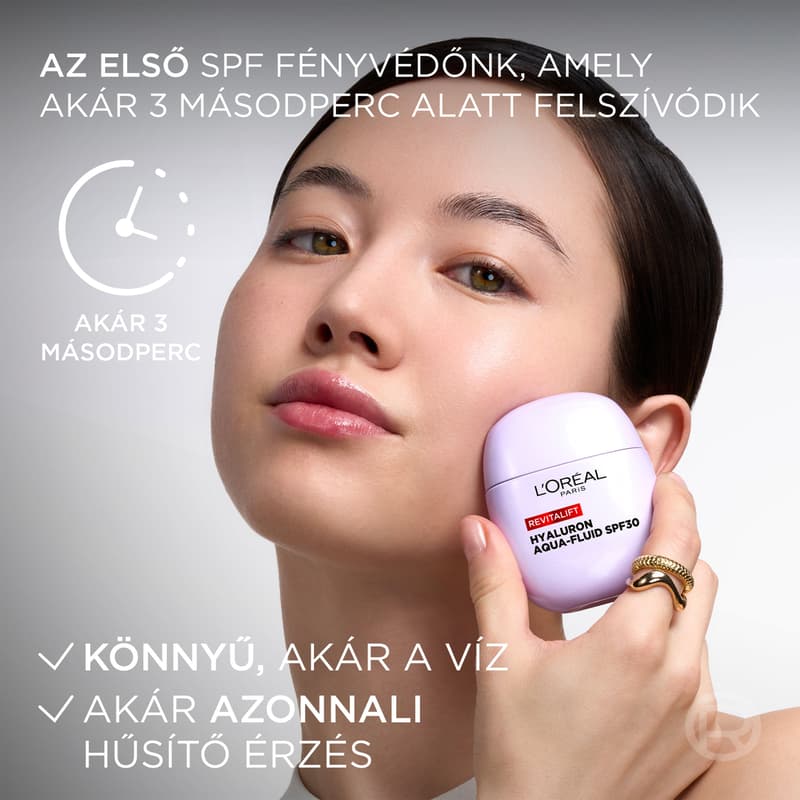 Revitalift Filler SunPod Aqua Fluid with Hyaluronic Acid & SPF 30