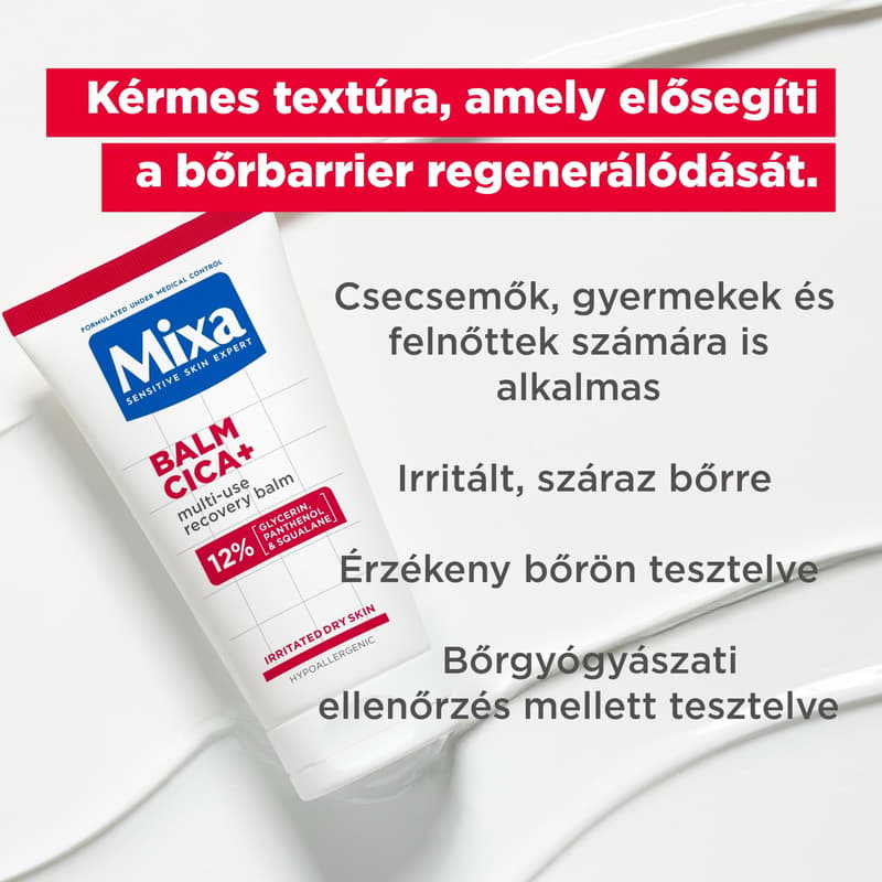Mixa Balm Cica+, multi-use recovery balm
