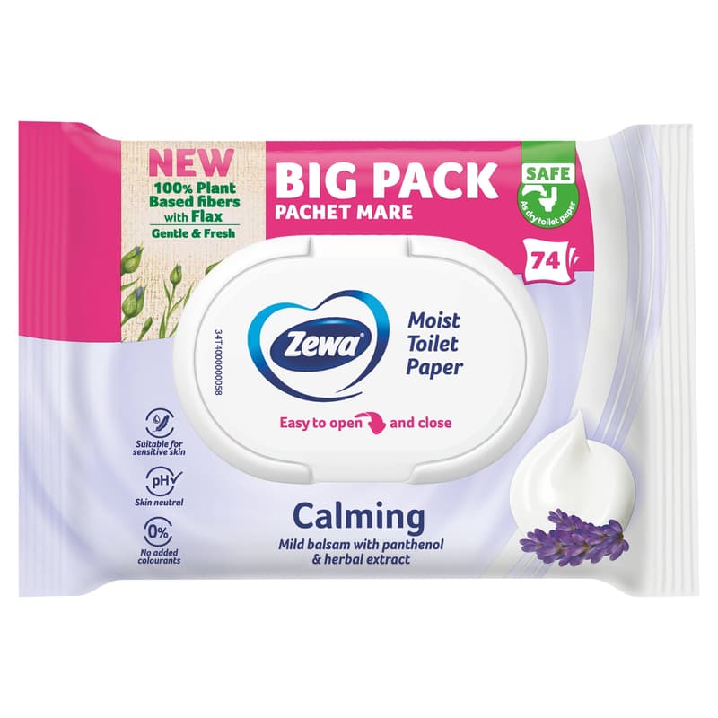 Zewa Calming moist toilet tissue
