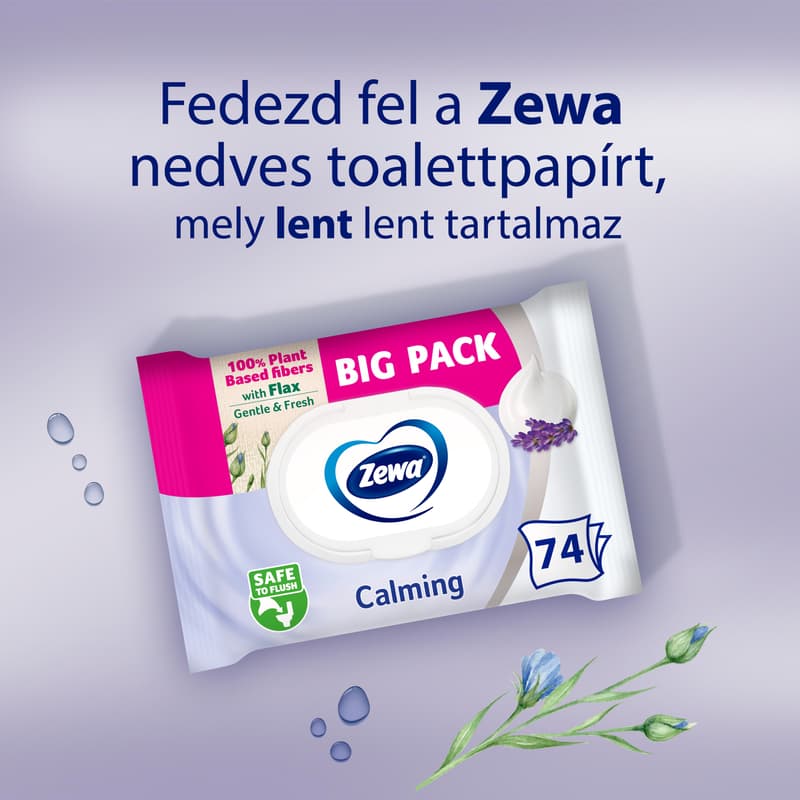 Zewa Calming moist toilet tissue