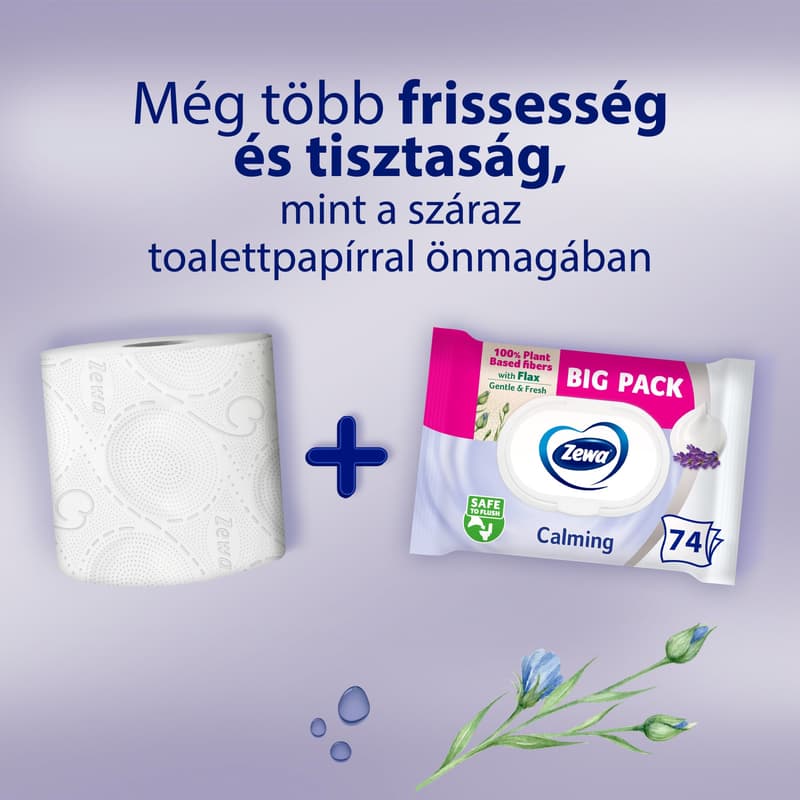 Zewa Calming moist toilet tissue