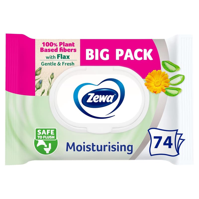 Zewa Moisturising moist toilet tissue