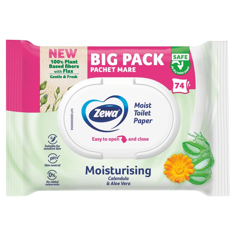 Zewa Moisturising moist toilet tissue