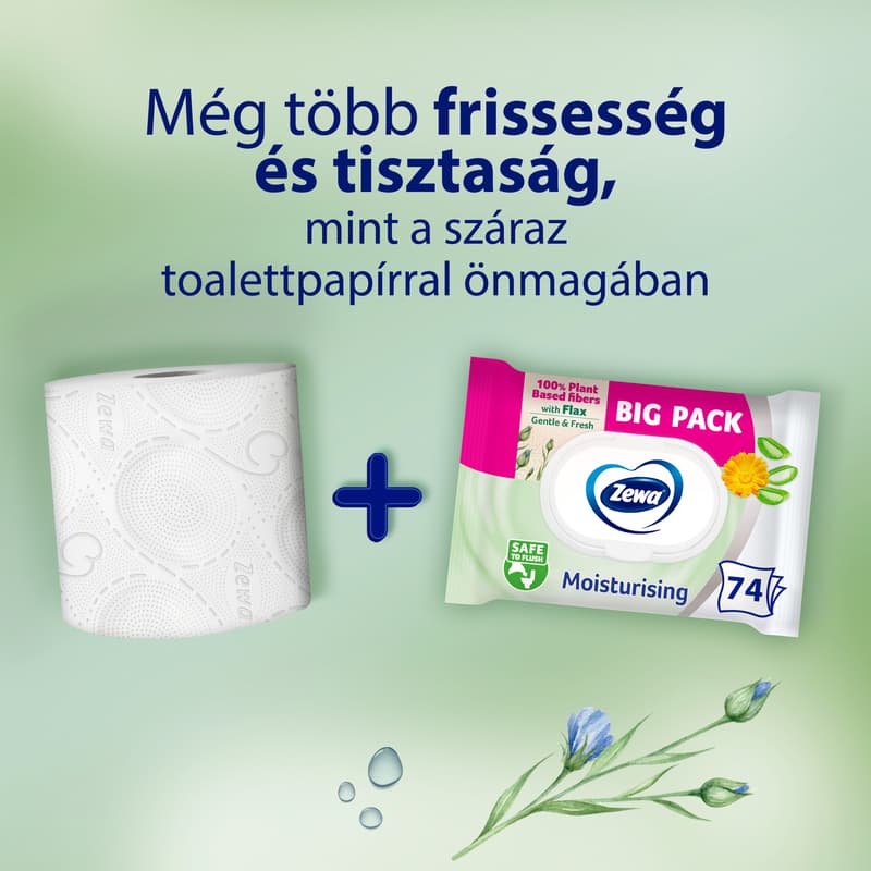 Zewa Moisturising moist toilet tissue