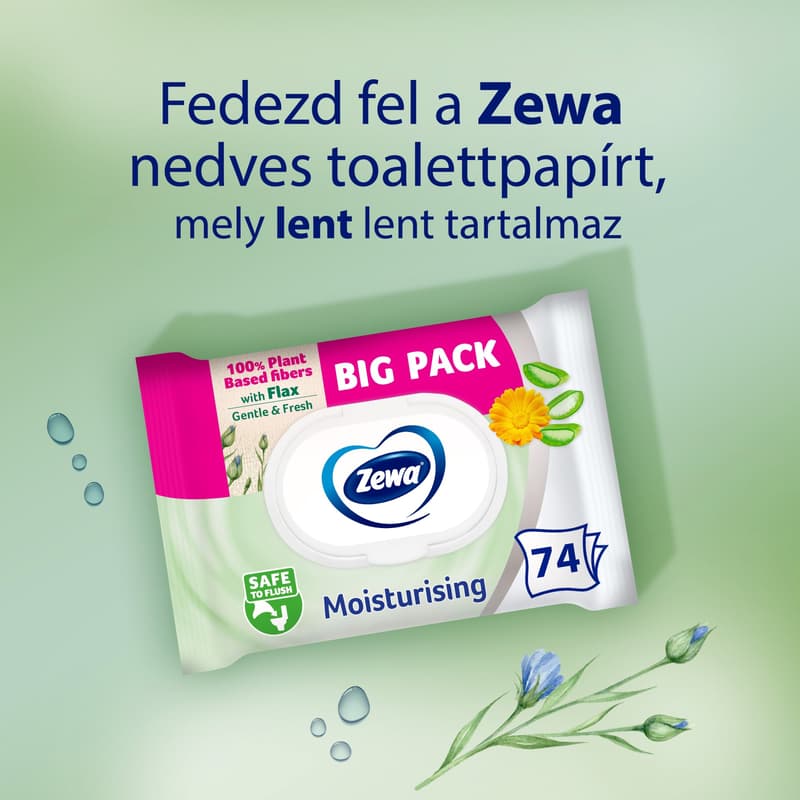 Zewa Moisturising moist toilet tissue