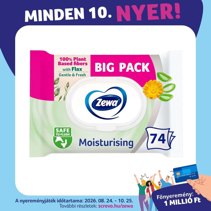 Zewa Moisturising moist toilet tissue