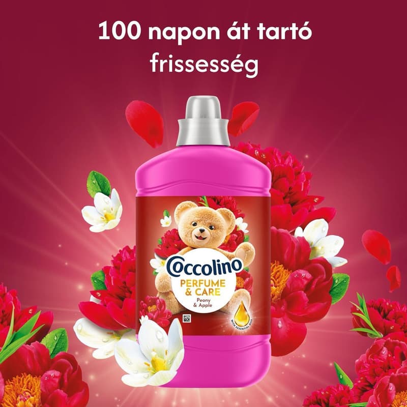 Coccolino Perfume & Care Peony & Apple öblítő, 70 mosás, 1610 ml