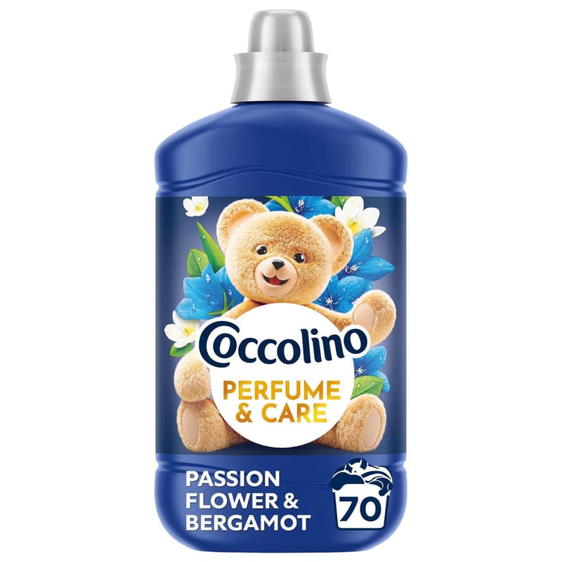 Coccolino Perfume & Care Passion Flower & Bergamot öblítő, 70 mosás, 1610 ml