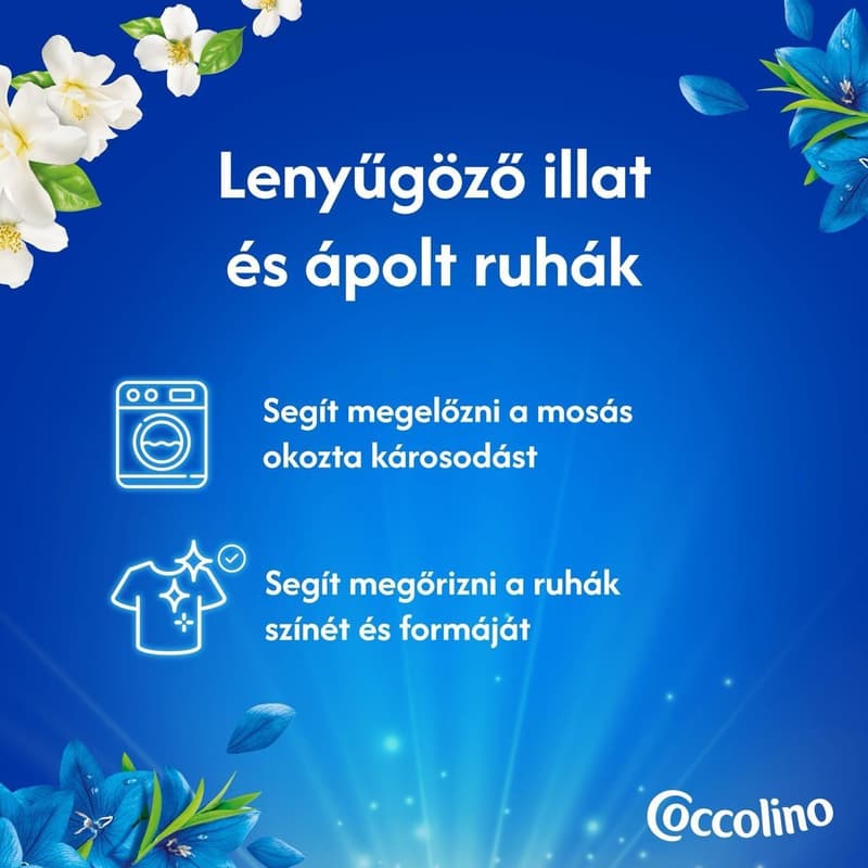 Coccolino Perfume & Care Passion Flower & Bergamot öblítő, 70 mosás, 1610 ml