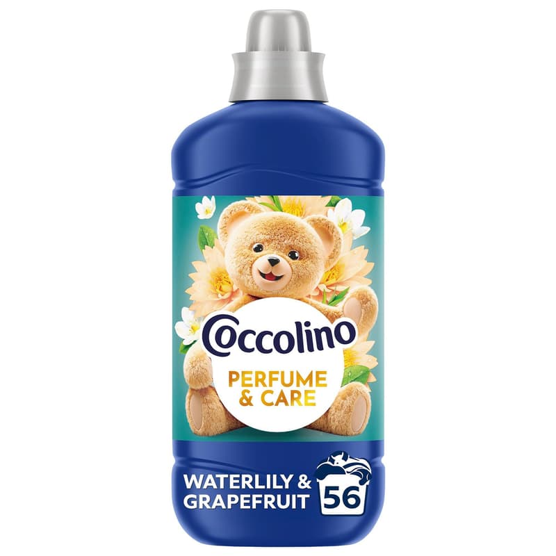 Coccolino Perfume & Care Waterlily & Grapefruit öblítő, 56 mosás, 1288 ml