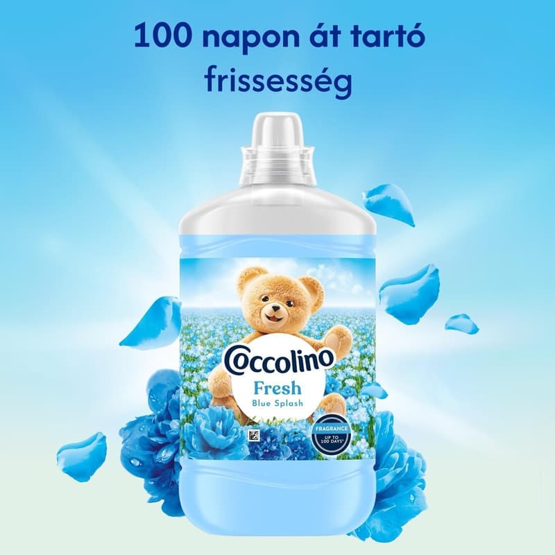 Coccolino Fresh Blue Splash öblítő, 74 mosás, 1702 ml