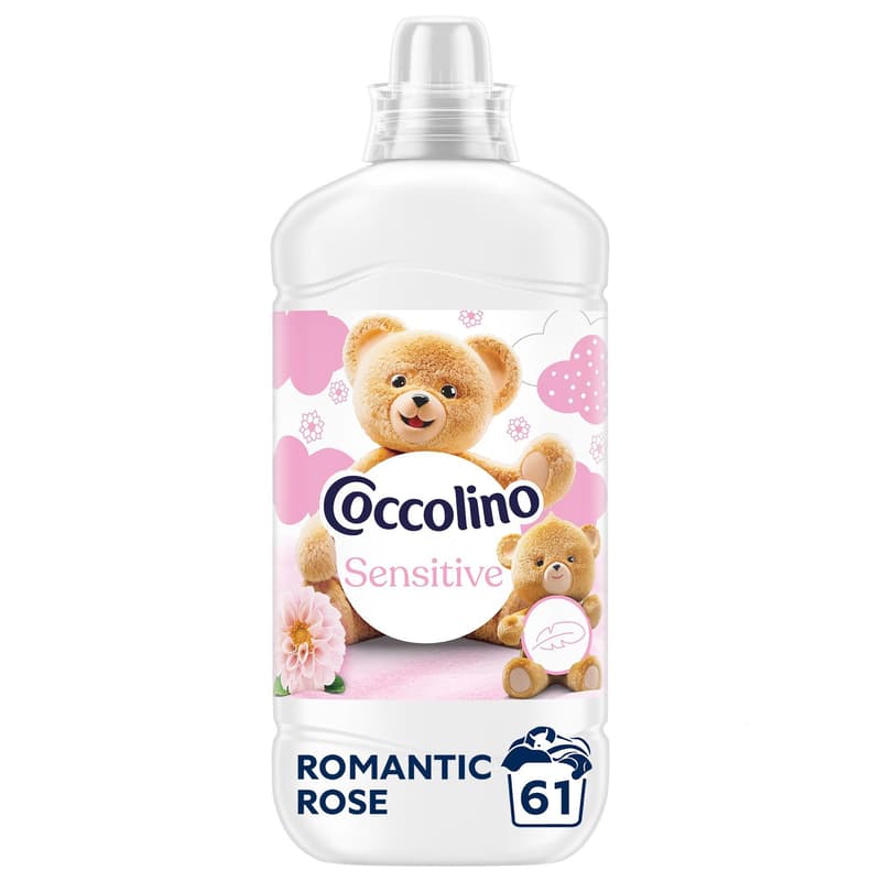 Coccolino Sensitive Romantic Rose öblítő érzékeny bőrre, 61 mosás, 1403 ml