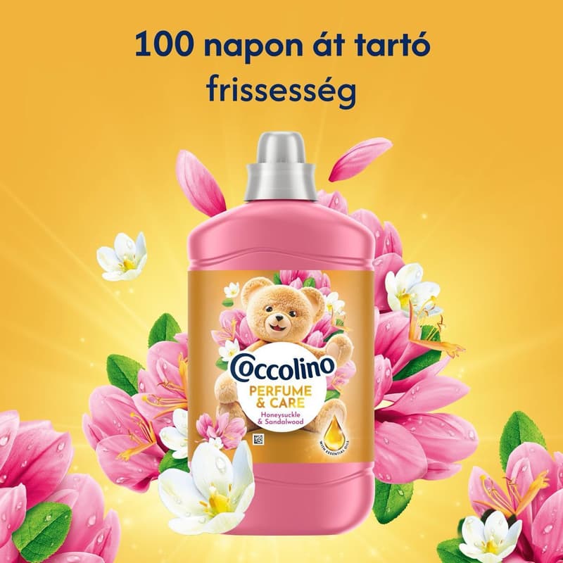 Coccolino Perfume & Care Honeysuckle & Sandalwood öblítő, 70 mosás, 1610 ml