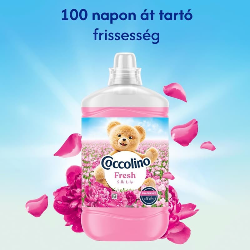 Coccolino Fresh Silk Lily öblítő, 74 mosás, 1702 ml
