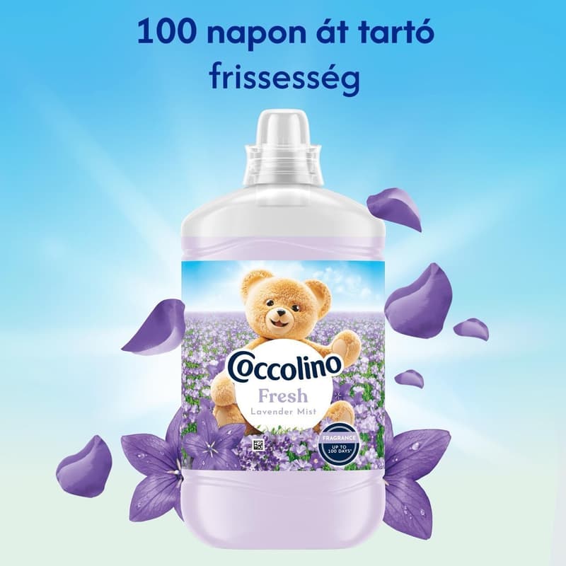 Coccolino Fresh Lavender Mist öblítő, 74 mosás, 1702 ml