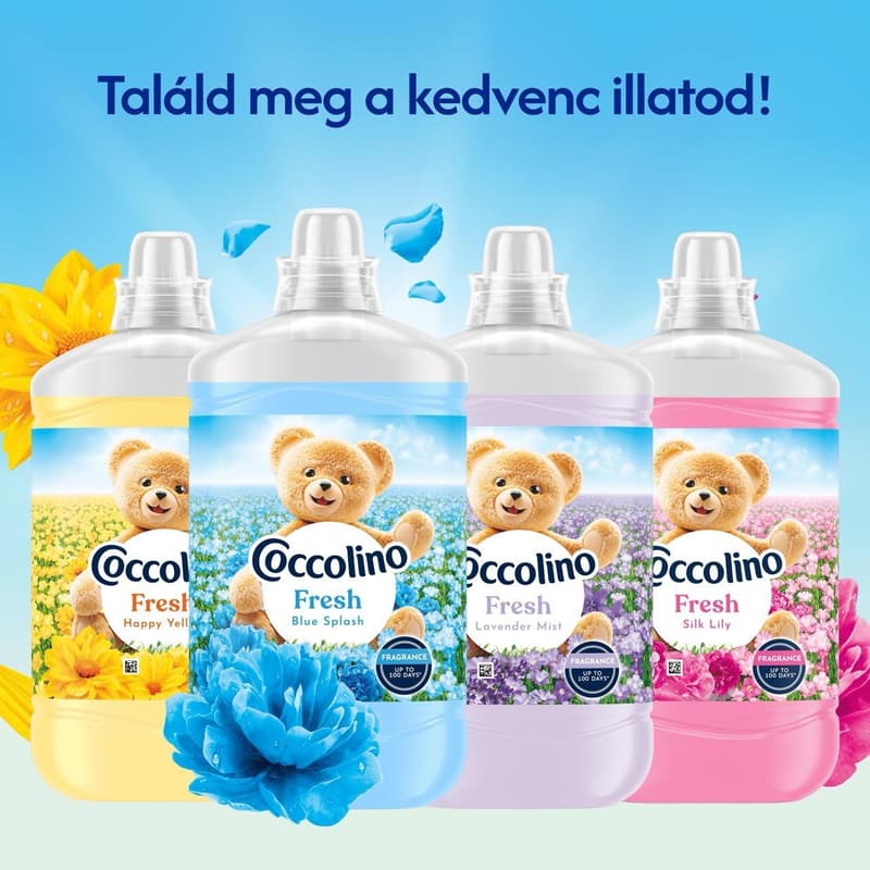 Coccolino Fresh Lavender Mist öblítő, 74 mosás, 1702 ml