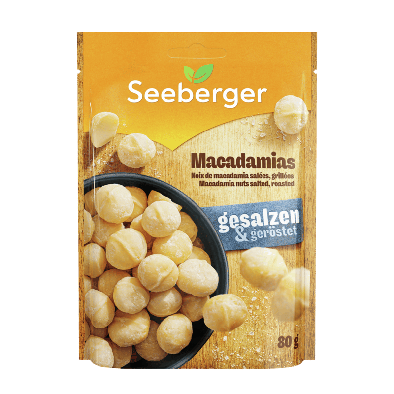 Seeberger Macadamia Nuts, Chopped, Salted 80 g