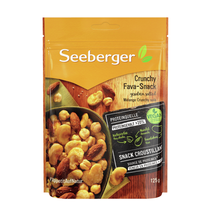 Seeberger Crunchy Fava Snacks, Salted 125 g