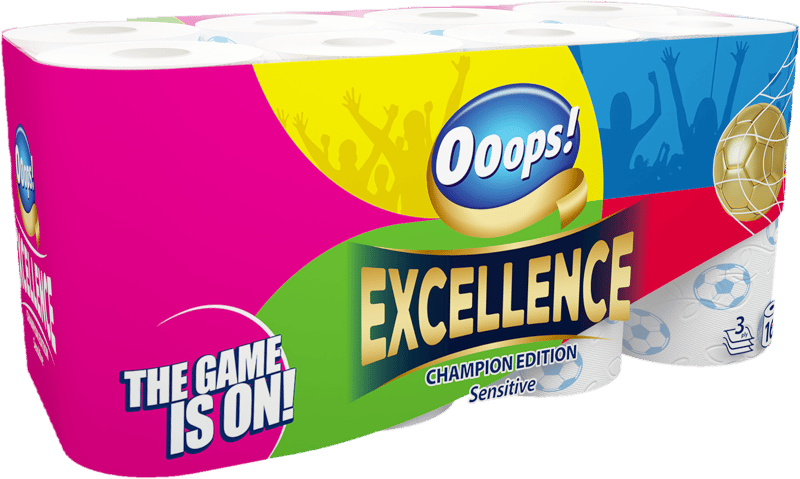 Ooops! Excellence Champion edition Toalett papír 3 rétegű 16 tekercs