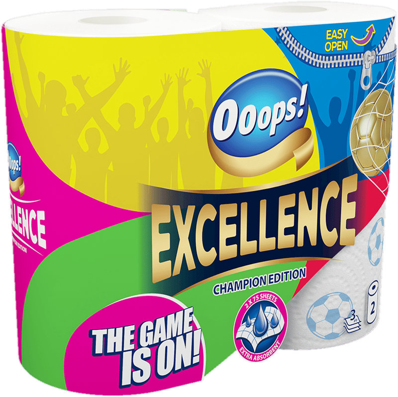 Ooops! Excellence Champion Edition konyhai papírtörlő 3 rétegű 2 tekercs