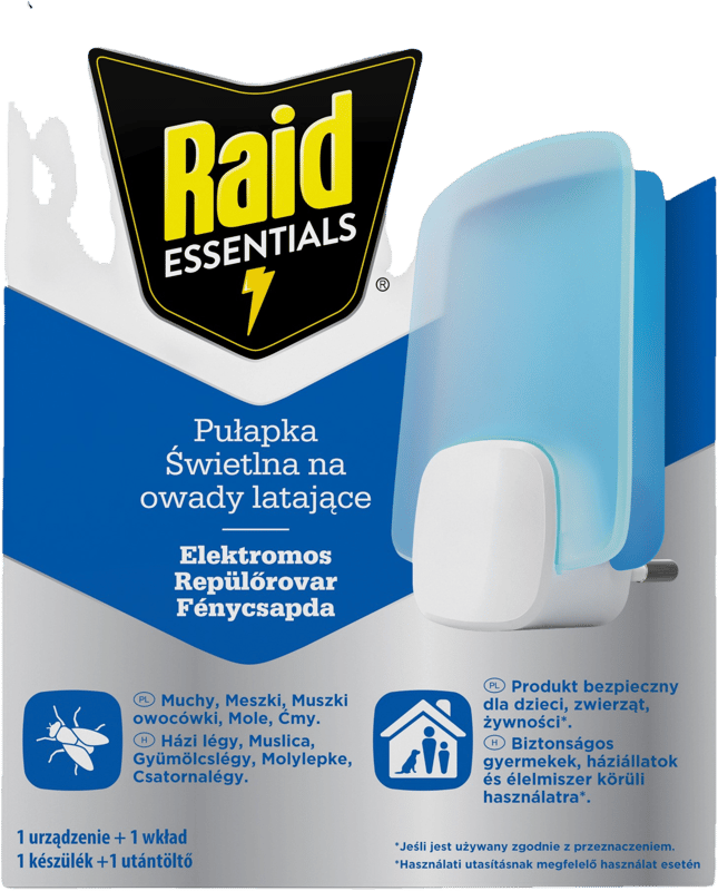 Raid Essentials Elektromos repülőrovar fénycsapda készülék