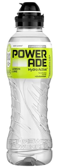 Powerade Hydro Active szénsavmentes, citrom- és limeízű, cukormentes ital