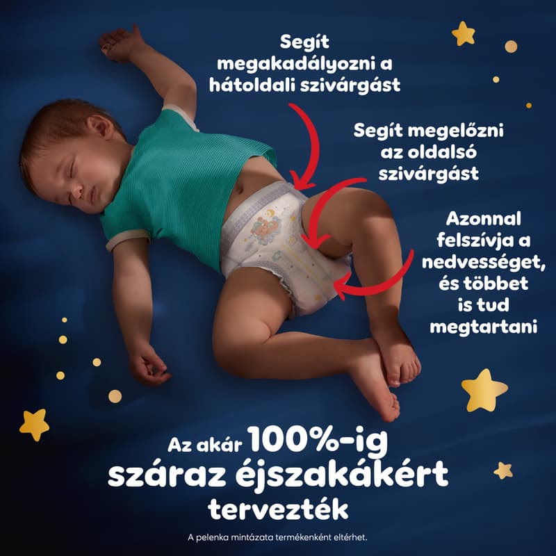Pampers Night Pants Éjszakai Bugyipelenka, Méret: 7 (15+ kg) 17 db