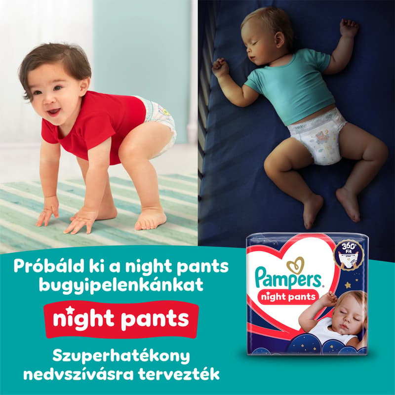 Pampers Active Baby Pants Bugyipelenka, Havi Pelenkacsomag, Méret: 4 (9-15 kg) 186 db
