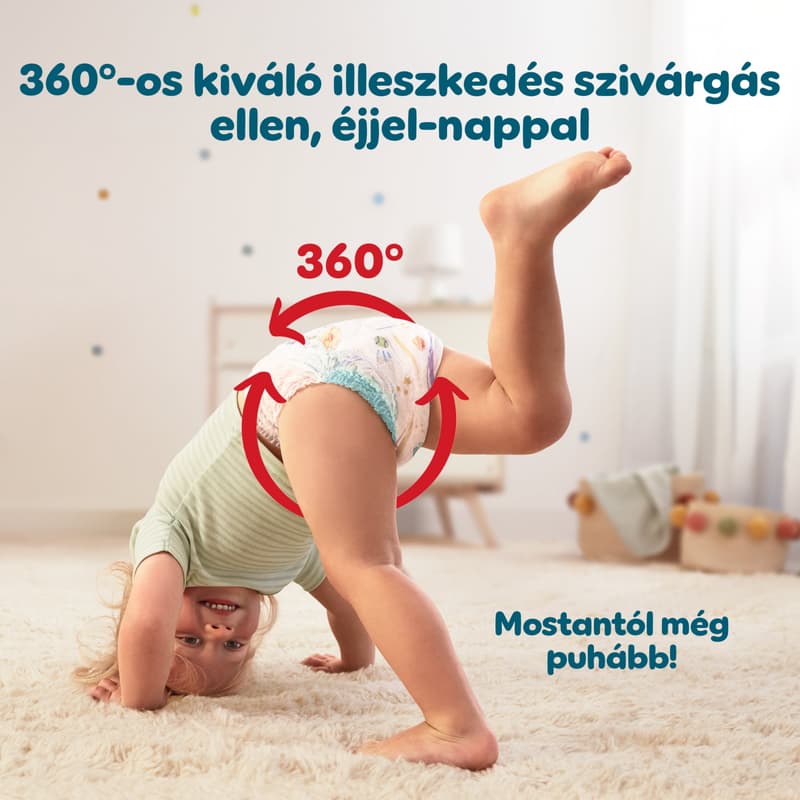 Pampers Active Baby Pants Bugyipelenka, Havi Pelenkacsomag, Méret: 5 (11-17 kg) 164 db
