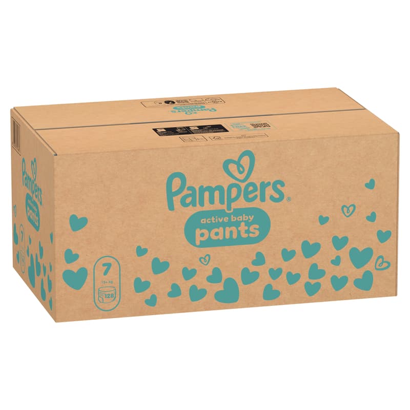 Pampers Active Baby Pants Bugyipelenka, Havi Pelenkacsomag, Méret: 7 (15+ kg) 128 db
