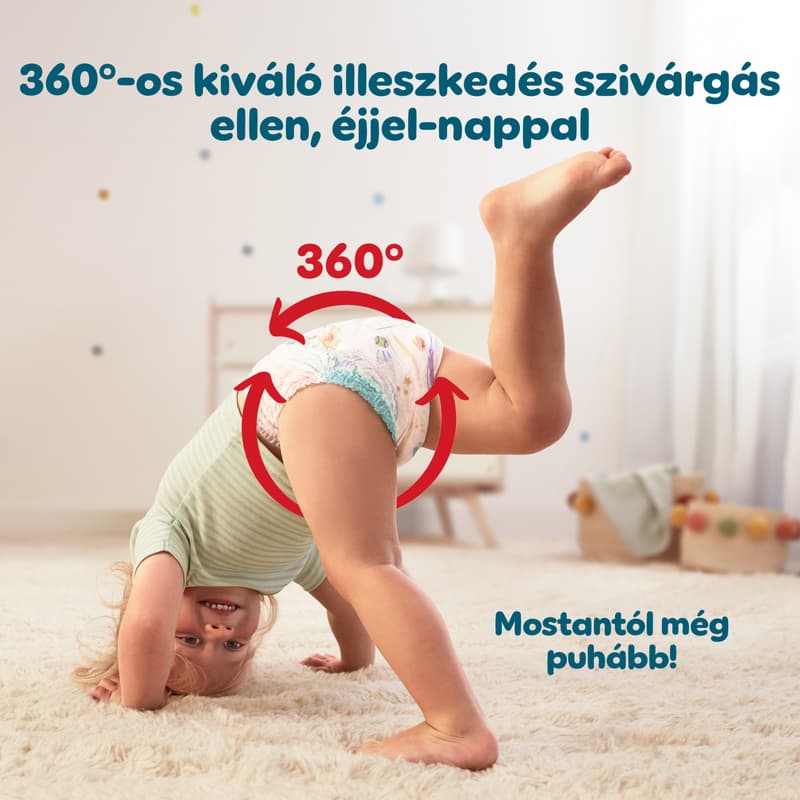 Pampers Active Baby Pants Bugyipelenka, Havi Pelenkacsomag, Méret: 3 (6-11 kg) 210 db