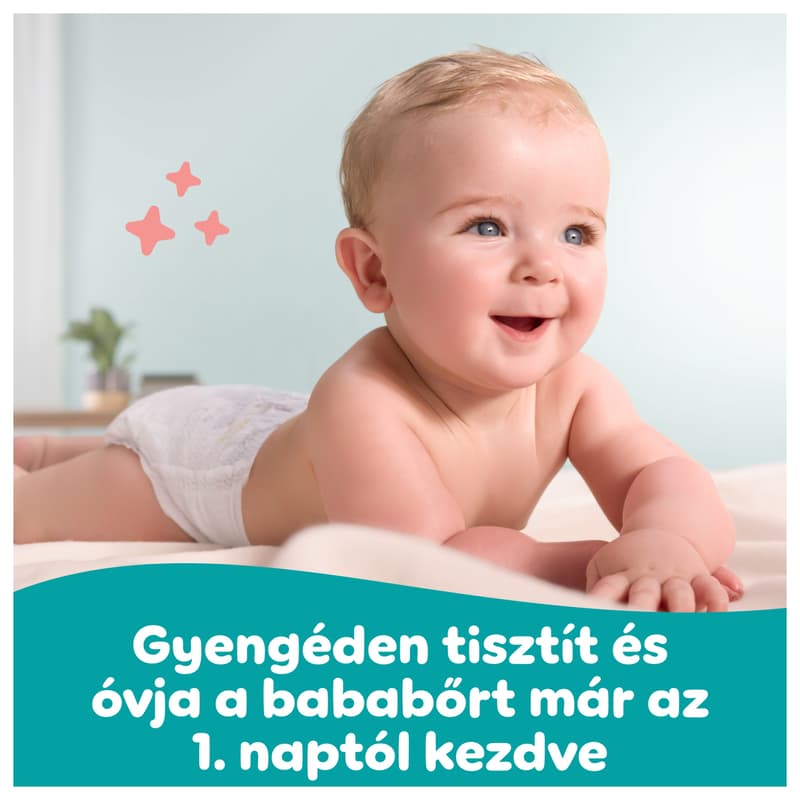 Pampers Sensitive Baby Nedves Törlőkendő, 52 db