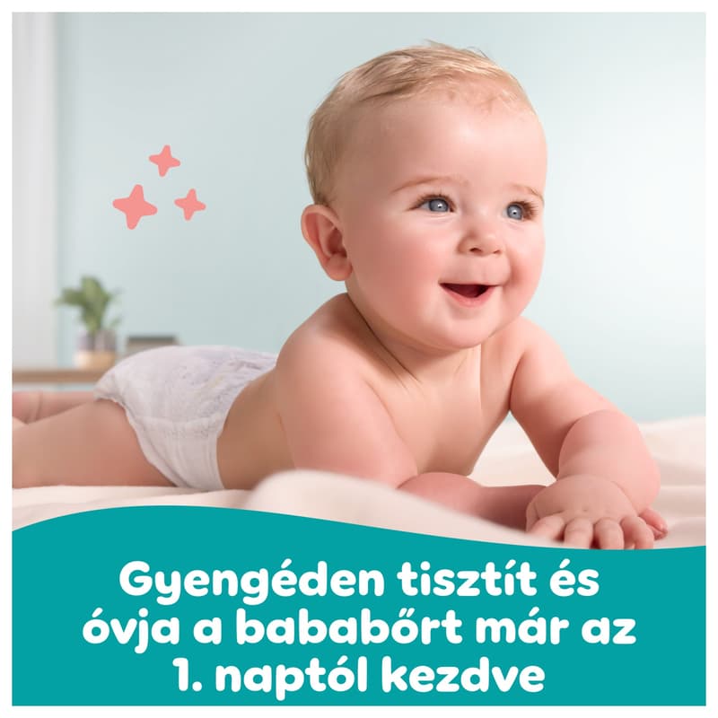 Pampers Sensitive Baby Nedves Törlőkendő, 4x52 db, 208 db