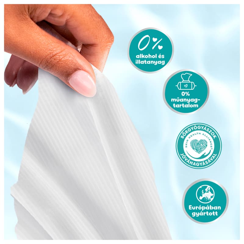 Pampers 99% Water Baby Nedves Törlőkendő, 60 db