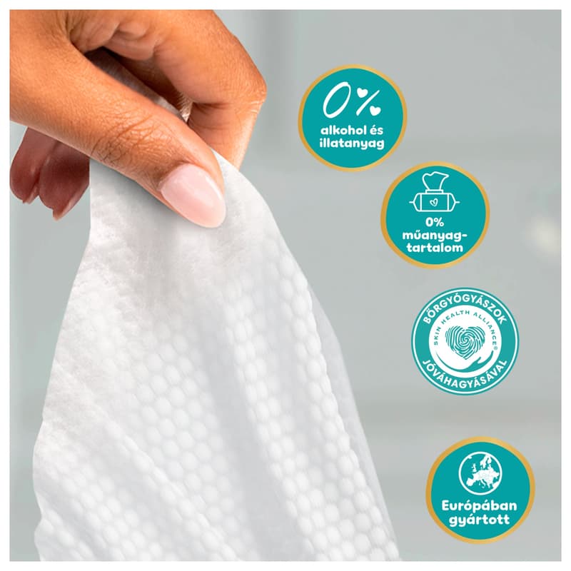 Pampers Aqua Soft Touch Baby Nedves Törlőkendő, 6x60 db, 360 db